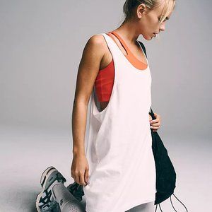 NWT Free People Rundown Tank Color Painted White Size L
